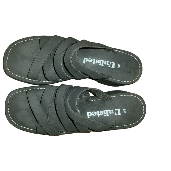 Unlisted Black Sandals 8 - Picture 1 of 2